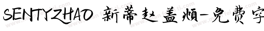 SENTYZHAO 新蒂赵盖頫字体转换